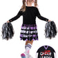 Zombie Cheerleader Halloween Costume For Girls, Bloody Scary Dead Cheerleader Costumes For Make Up Party For Kids Age 8-10, Disf