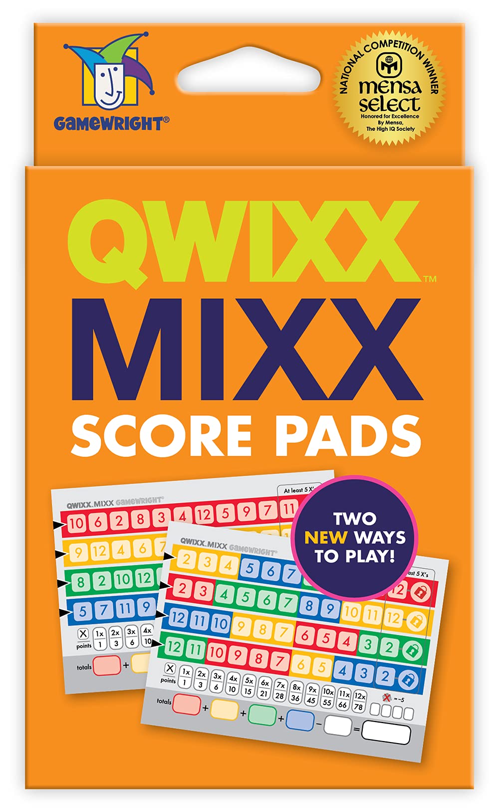 Gamewright Qwixx Mixx - Genuine Enhanced Game Play Add-On Replacement Scorecards For Qwixx - A Fast Family Dice Game