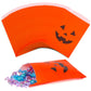 Kolewo4Ever 100 Pieces Halloween Pumkin Bags Halloween Treats Bags Halloween Paper Bags Pumkin Color Bags Jack-O-Lantern Pumpkin