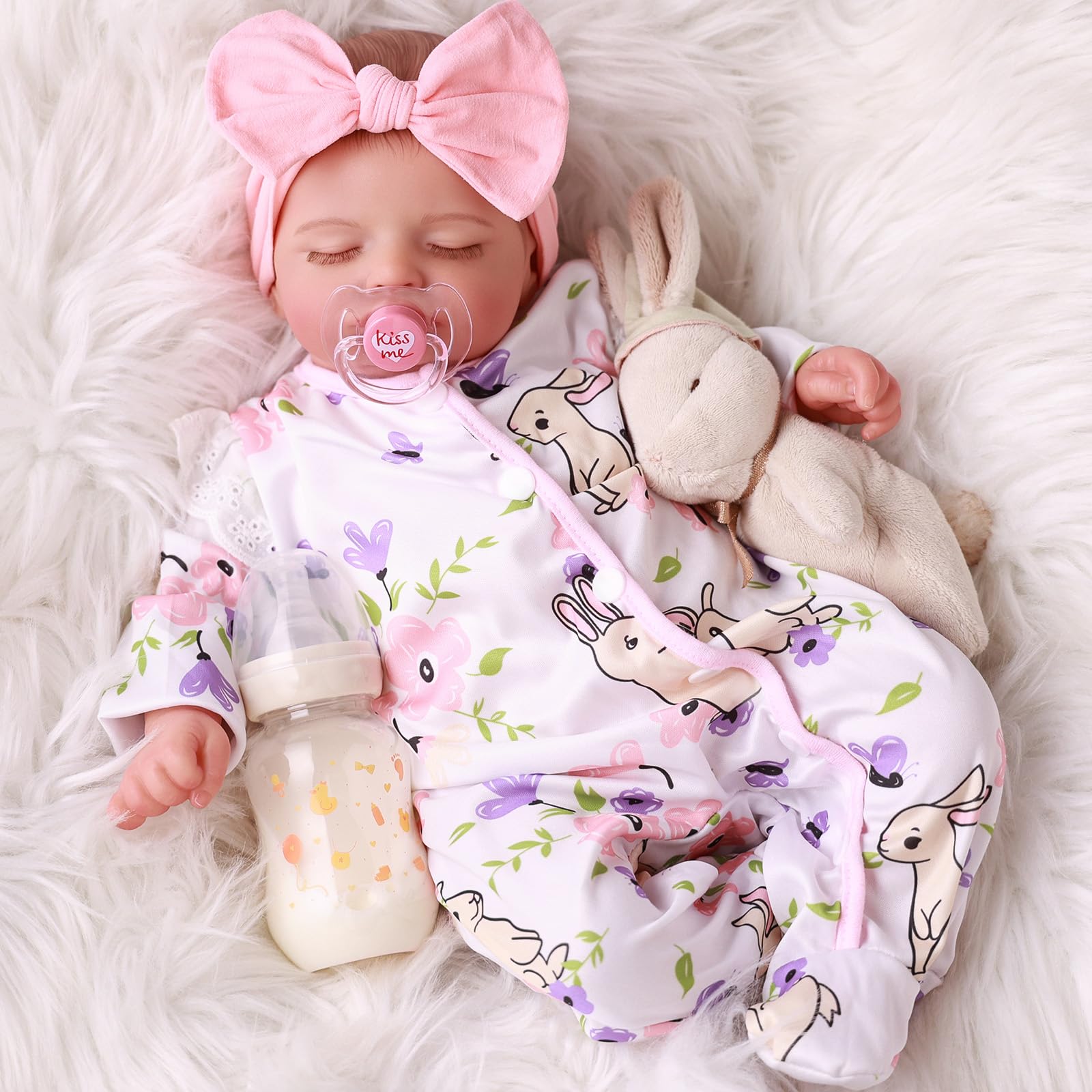 Babeside Lifelike Reborn Baby Dolls Girl - 20 Inch Realistic Newborn Baby Dolls With Poseable Body, Real Life Baby Dolls With Accessories For 3+ Year Old Girls Gifts, Pretend Play, Collection