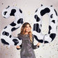 Cow Print Number 0 Balloon, Large 40 Inch Cow Number Birthday Balloons, Foil Mylar Number 0 Balloons For Birthday Party Decorati