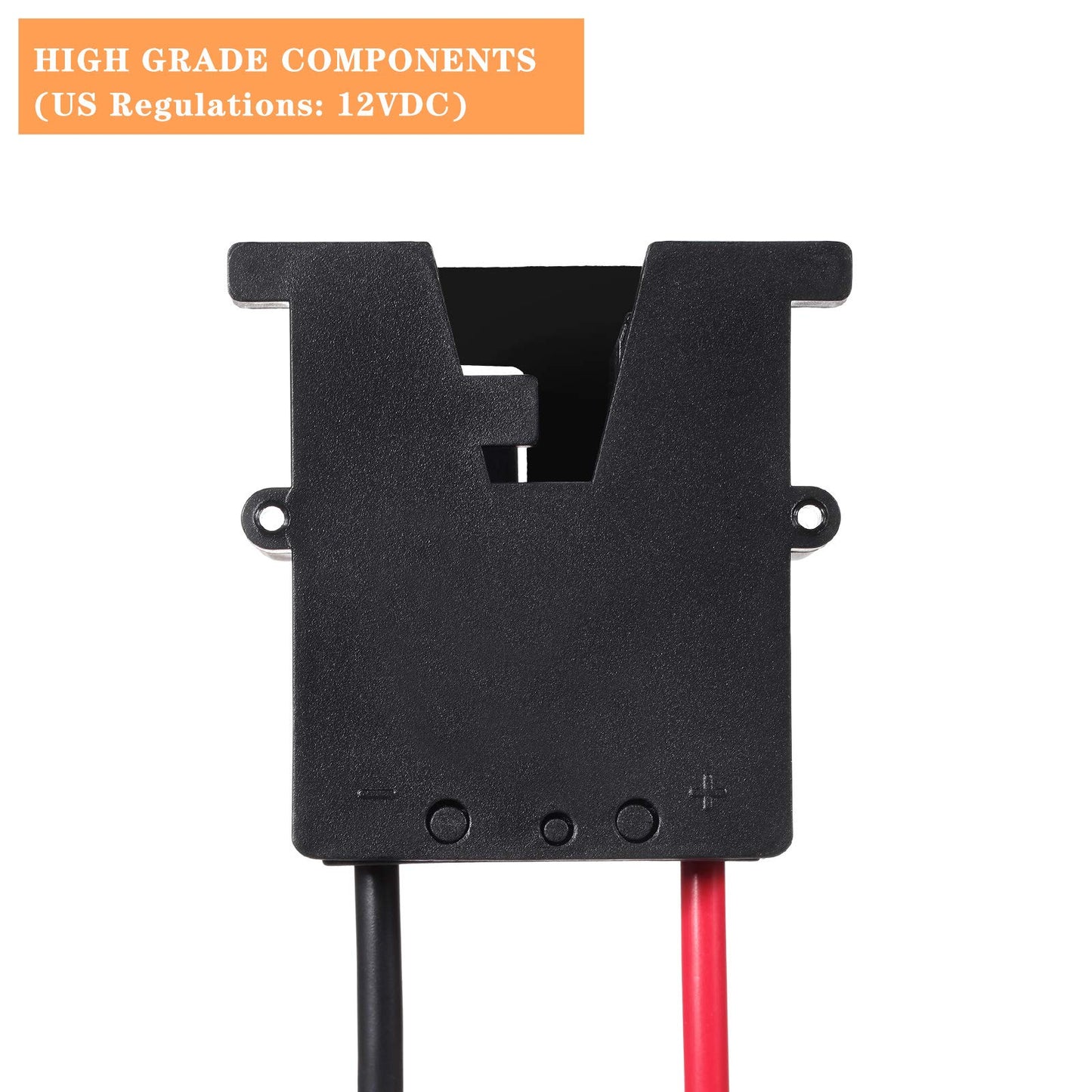 Weewooday 2 Pcs Replacement Wire Harness Connector Compatible with 12-Volt SLA Battery, Battery Adapter with Heavy Duty 12 Gauge