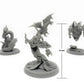 Citadel Black Colossal Onslaught Miniatures Set - 4 Pack - Large 50Mm Base, D&D Bbeg Unpainted Minis, Includes Dragon, Lich, Beholder, Basilisk