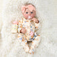 Myrebaby 17' Realistic And Cute Reborn Baby Girl Zoey Opened Her Eyes, Handmade Lifelike Reborn Doll, Advanced Painted Vinyl Gift Set For Kids Age 3+
