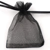 Allgala 100 Count Orangza Gift Party Favor Bags with Drawstring-4x6 Inch-Black-PF53102
