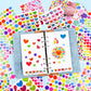 OSDUE Star Stickers for Kids, 1814 PCS 27 Sheets Assorted Coloured Shaped Mini Teacher Reward Sticky Scrapbook Stars for Arts Cr