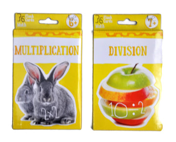 Multiplication Flash Cards And Division Flash Cards -Basic Math Skills Bundle