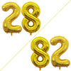 Goer Number 28 Balloons For 28Th Birthday Party Decorations,42 Inch Jumbo Foil Helium 82 Balloons For 82Nd Birthday Party Decoration (Gold)