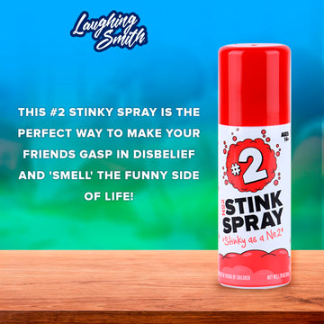 Laughing Smith No 2 Stink Spray - Max Potency Fart Spray, 50ml, Red - Hilarious Prank Gag Gift for Fun Times