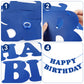 Navy Blue Happy Birthday Banner Sign Happy Birthday Bunting Banner Flag Garland For Kids Boys Baby Birthday Party Decorations Supplies