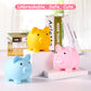 Piggy Bank, Unbreakable Plastic Money Bank, Coin Bank For Girls And Boys, Medium Size Piggy Banks, Practical Gifts For Birthday, Christmas, Baby Shower (Yellow)