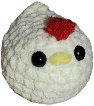 Cute Chicken Plushie | Stuffed Animal | Cute Amigurumi Kawaii | Handmade | Crochet (Mini, Vanila Cake)