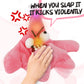 WORDFANIDAYE Angry Starfish Toy That can Move Sing and Imitate Speech,Angry Star Plush Interesting Backpack Pendant Funny Plush,