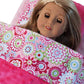 18'' Doll Mattress & Bedding Set, Pink Floral