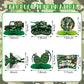 9 Pieces Army Party Decorations Camouflage Birthday Party Decorations Military Honeycomb Centerpieces for Tables Decorations for