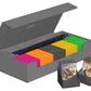 Ultimate Guard Superhive 550+, Deck Case For 550 Double-Sleeved Tcg Cards, Grey, Compatible With Boulders, Magnetic Closure & Microfiber Inner Lining
