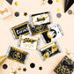 Black and Yellow Class of Senior 2025 Graduation Party Miniature Candy Bar Wrapper,Congrats Grad Stickers Graduation Candy Stick