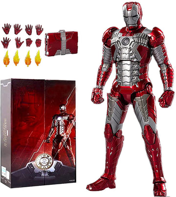 Uxouyic Ir?Nman Movie Series - Collectible Ir?Nman Action Figure Metal Painting 20 Joints Movable Model Toys (7 Inches) (Mark 5)