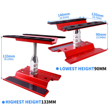 RC Car Work Stand Repair Workstation Aluminum Alloy 360 Degree Rotate w/Screw Kit & Screw Tray, Wheel Wrench Repair Tools for 1/