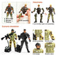 Baimiby Army Men Toy Soldiers  6 Pcs Army Men Action Figure for Boy 4-7  US Army Men and SWAT Team Toy with Military  Accessories for Toddler Boy
