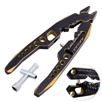 Aluminum Alloy RC Shock Absorber Pliers RC Crawler Shocks Multifunction Pliers RC Rod Ends Disassemble Tools for Traxxas Arrma A