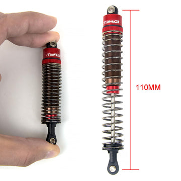TOOMOD 1/10 110mm RC Oil filled Shock Absorbers kit for Tamiya Bullhead Super Clod Buster TRX4 Axial SCX10 D90 Crawler Car Buggy
