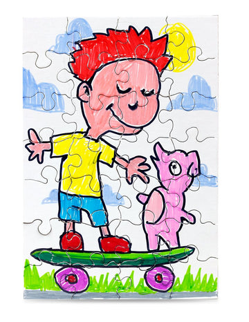 12 Blank Jigsaw Puzzles – 5.5 X 8 Inch, 28 Pieces Each – Hygloss Dyi Party Invites, Perfect For Decorating, Kids' Activities, Arts & Crafts Or Party Favors - Puzzle Pieces To Draw On For Crafts