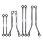 INJORA High Clearance Chassis Links CNC Aluminum Links Set for TRX4M Defender Bronco 1/18 Upgrade Parts (Grey)