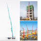 GoolRC 1:55 Scale Concrete Pump Truck - Diecast Model, Multicolour, Engineering Machine Gift for Kids