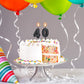 Frienda 40th Birthday Candles, Number 40 Candles, Happy Birthday Cake Topper Decoration for Men Women Anniversary Party Wedding
