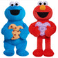 Just Play Sesame Street Sweet Love 15-Inch Large Plush Cookie Monster Stuffed Animal, Blue, Soft Plushie, Kids Toys For Ages 18 Month
