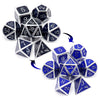 Haxtec Heat Sensitive Metal DND Dice Set Color Changing Metal Dice Temperature Polyhedral D&D Dice for RPG Dungeons and Dragons-