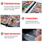 WEST TUNE 400 Pockets Anime Card Binder - Portable Waterproof Storage Book for One Piece Cards, Model WTV028, Removable Sleeves