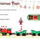 Christmas Train Set For Toddlers, Electric Train Toys For Wooden Tracks, Battery Powered Toy Train Includes Music & Lighting, Motorized Train Compatible With Brio, Thomas & Friends
