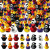 AWEELON 56 Pcs Halloween Mini Resin Ducks, Miniature Resin Duck Figures Novelty Halloween Party Favors Gift Decoration