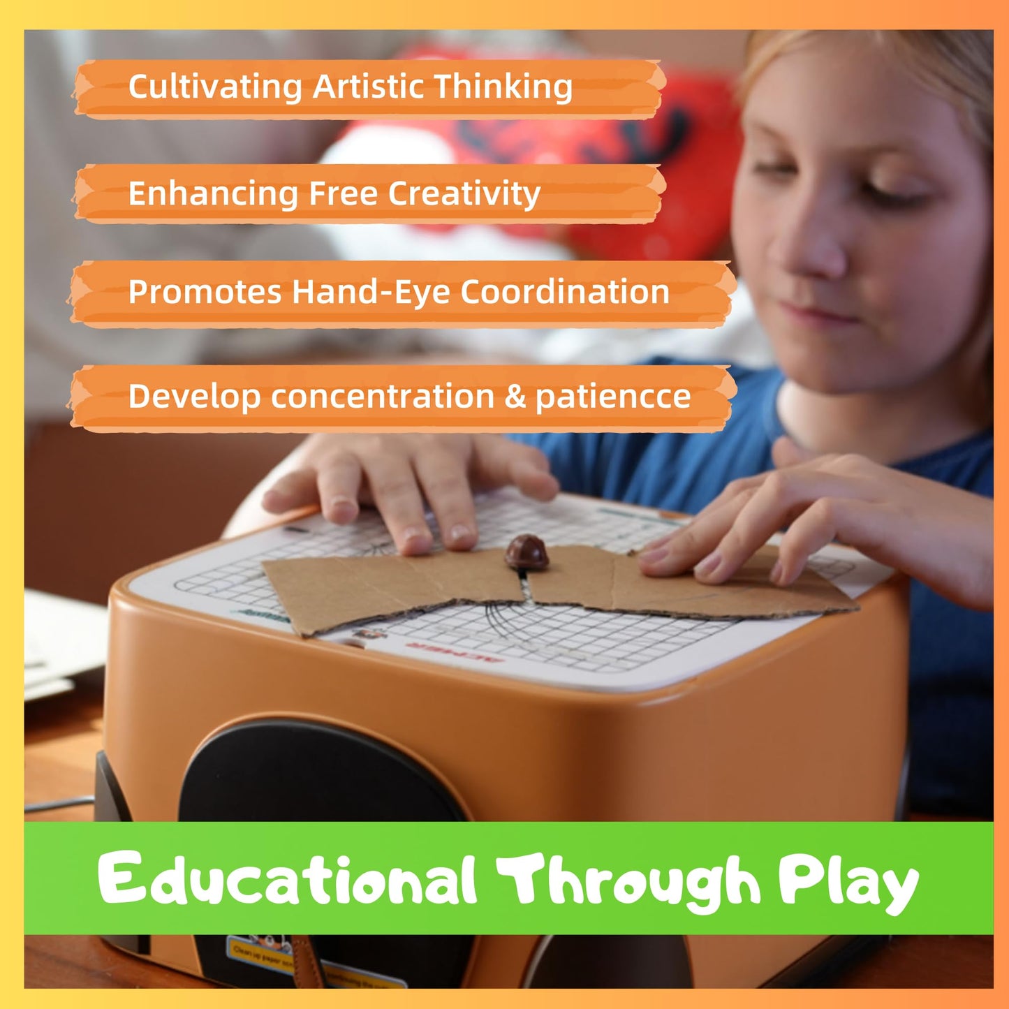 Beaverbot Cardboard Cutter For Kids, Parent-Child Relationship Toy Educational Paper Craft Kits, Arts And Crafts For Kids Ages 4