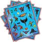 Justice League Sticker Sheets  Assorted Designs, 4 Pcs