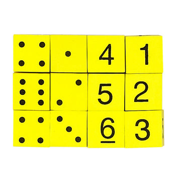 Koplow Games Foam Spot and Number Dice - 1 Pack Multicolor, 16mm