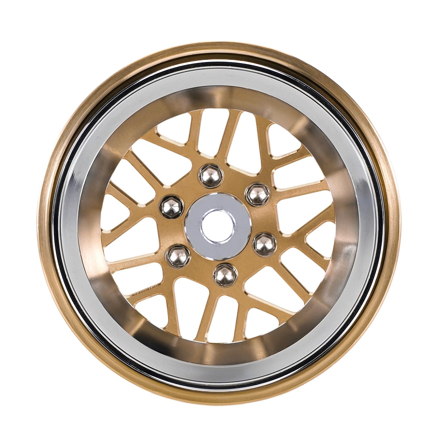 Injora Moduwheel 1.3    Negative Offset Brass & Aluminum Beadlock Wheels Rim For 1/18 1/24 Rc Crawlers Trx4M Scx24 Upgrade