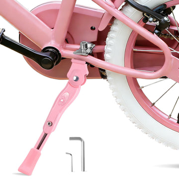 LEICHTEN Bike Kickstand for 16 18 20 Inch Wheel Bike, Adjustable Aluminum Alloy Bicycle Kickstand for Kids Bike Center Mount for