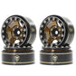 TREAL 1.0 Beadlock Wheels Rims(4P) Classic 5-Star 1 Micro Bead lock Wheels 7mm Hex Hubs for 1/18 TRX4M 1/24 AX24 SCX24 FCX24 RC 