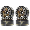 TREAL 1.0 Beadlock Wheels Rims(4P) Classic 5-Star 1 Micro Bead lock Wheels 7mm Hex Hubs for 1/18 TRX4M 1/24 AX24 SCX24 FCX24 RC 