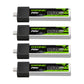 Ovonic 3.8V High Voltage100C 850Mah 1S1P Lipo Battery With Bt2.0 Hv Lipo [4 Batteries In 1 Package]