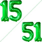 Katchon, Dark Green 15 Balloons Number - 40 Inch | Green Number 15 Balloons For 15Th Birthday Decorations | 15 Birthday Balloons For 15Th Birthday Decorations For Boys | Green Birthday Decorations