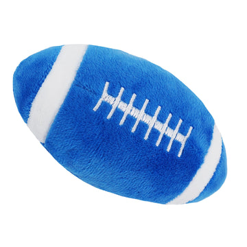 June Garden 5" My First Football Plush Baby Rattle - Soft Sensory Toy for Infants, Safe Polyester, Small Size, Football Color