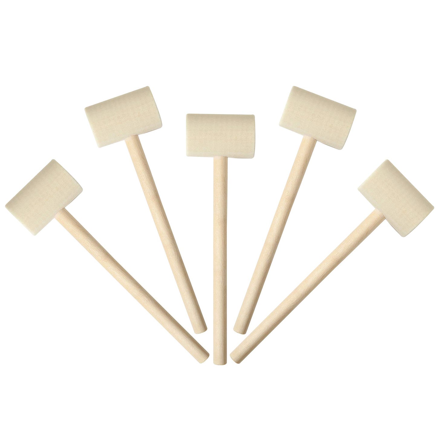 36 Pcs Wooden Hammers for Chocolate, Wood Mallets for Breakable Heart, Small Kids Mallets Crab Hammers