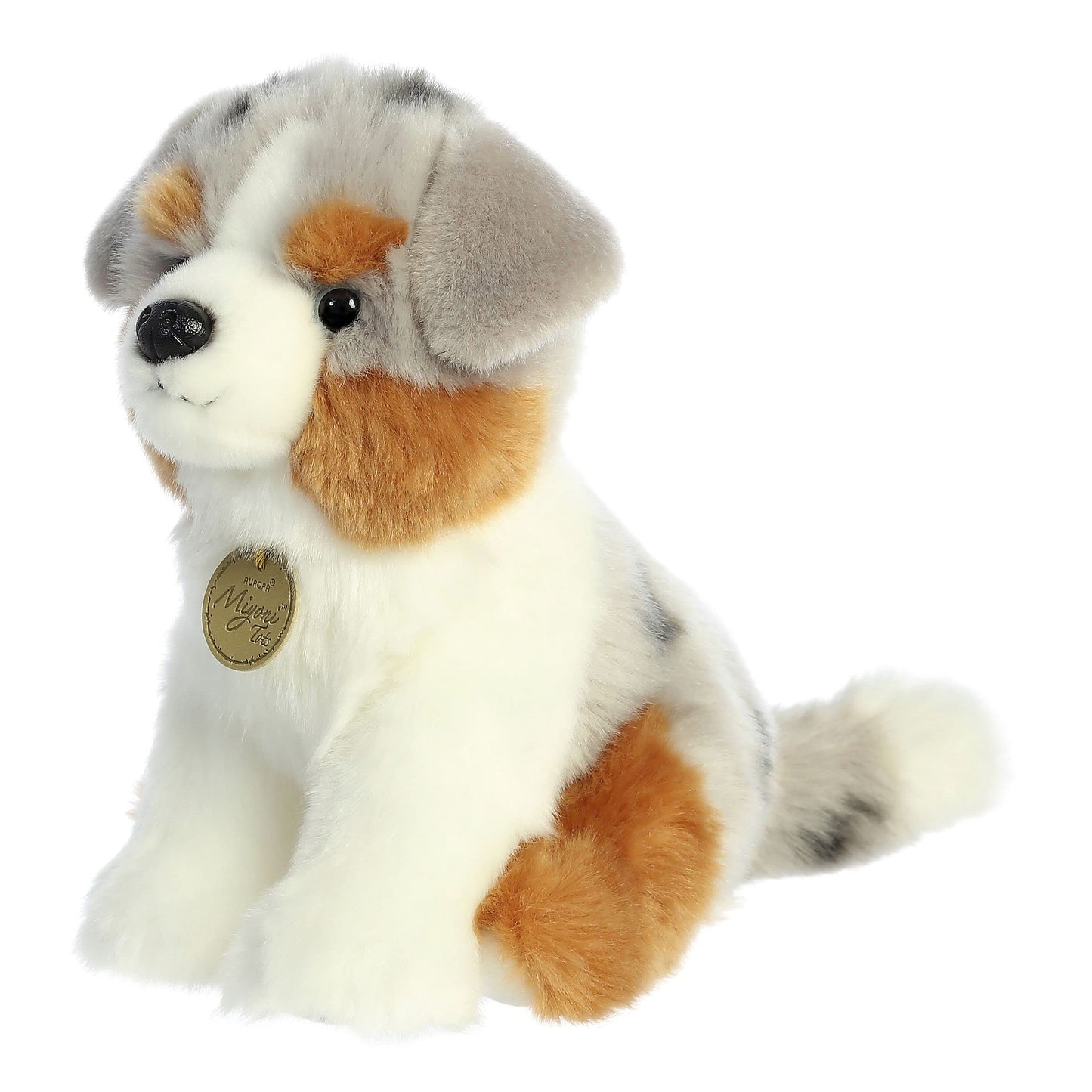Aurora® Adorable Miyoni® Tots Aussie Pup Stuffed Animal - Lifelike Detail - Cherished Companionship - Multicolor 9 Inches