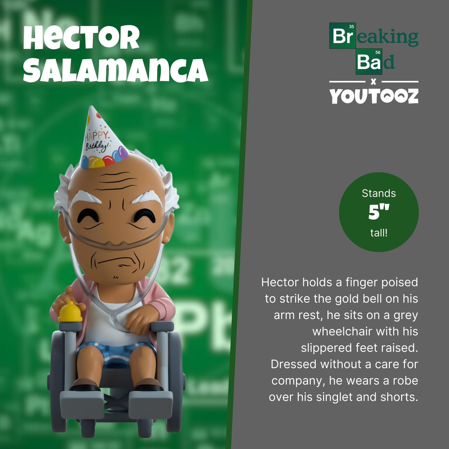 Youtooz Hector Salamanca 5 Inch Vinyl Figure, Official Licensed Hector Salamanca Collectible by Youtooz Breaking Bad Collection