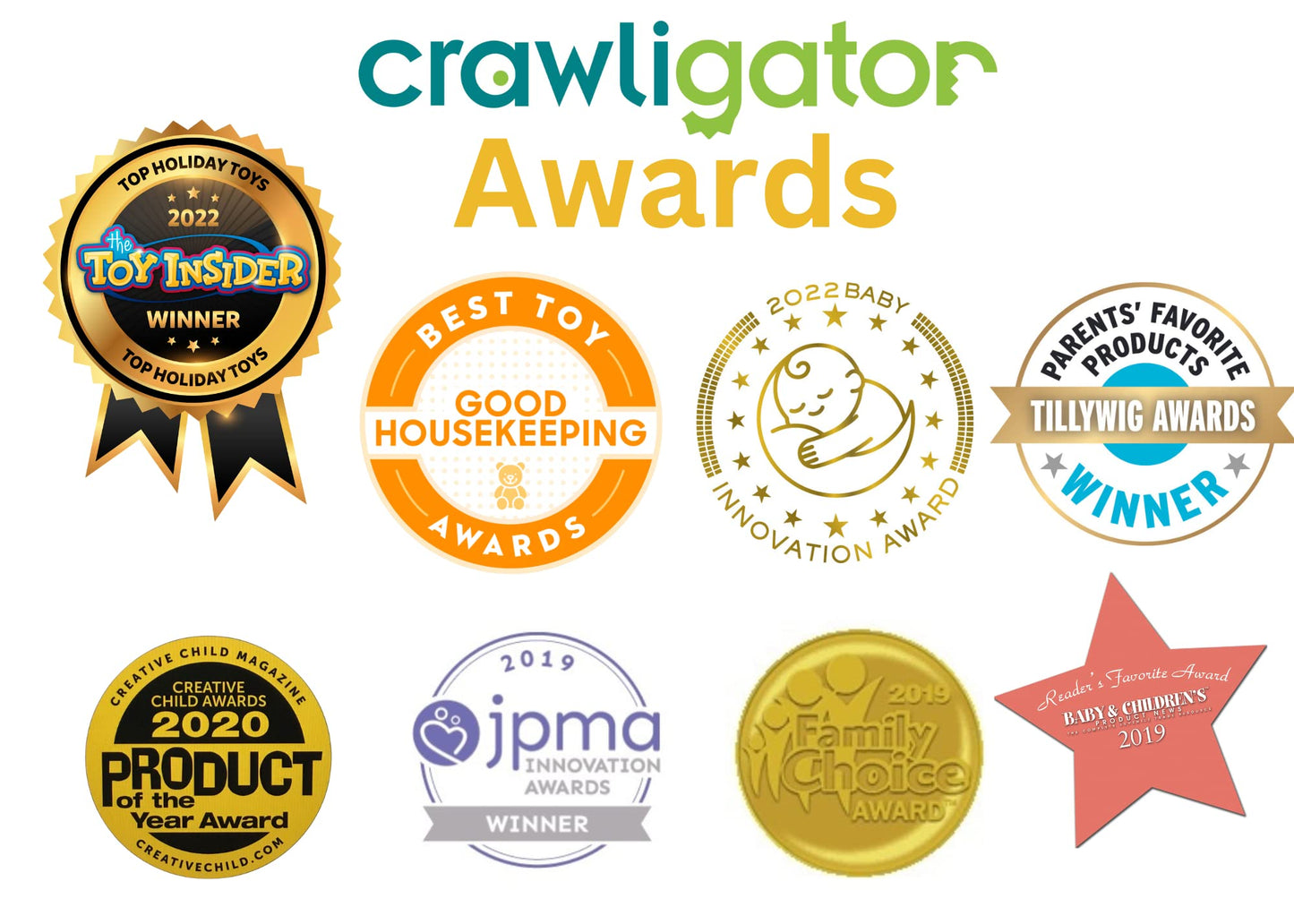 Crawligator Tummy Time Mobility Toy For Infants 4-12 Months (Green)