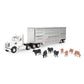 Ertl 1/32 Freightliner 122Sd Semi With Livestock Trailer & Cattle 47362